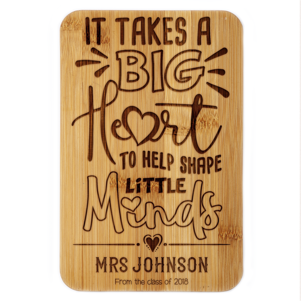 Download Big Hearts Shape Little Minds Teachers Plaque