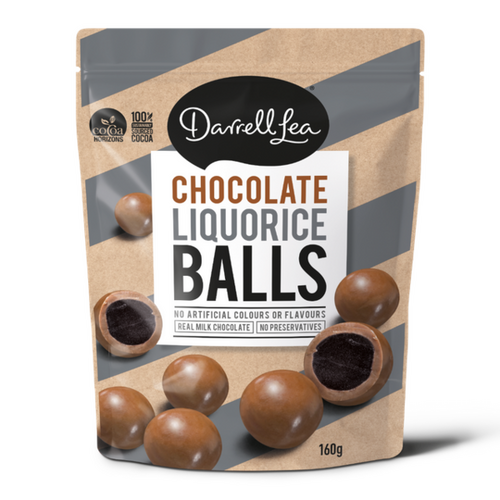 Darrell Lea Chocolate Liquorice Balls 160 gm 