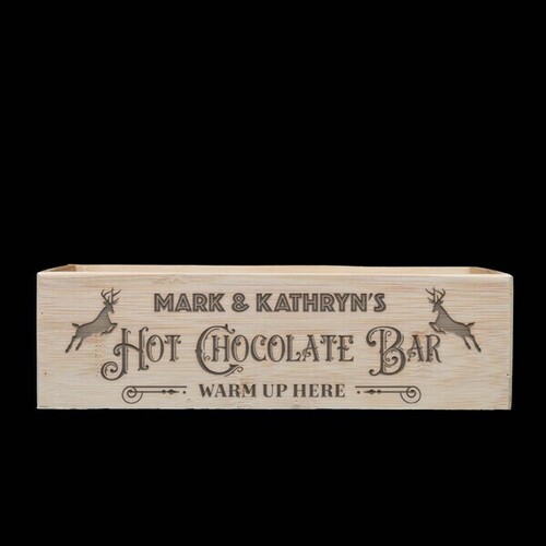 Personalised Hot Chocolate Bar With No Jars