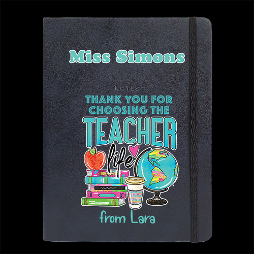 Personalised  Black Journal - Teacher Life