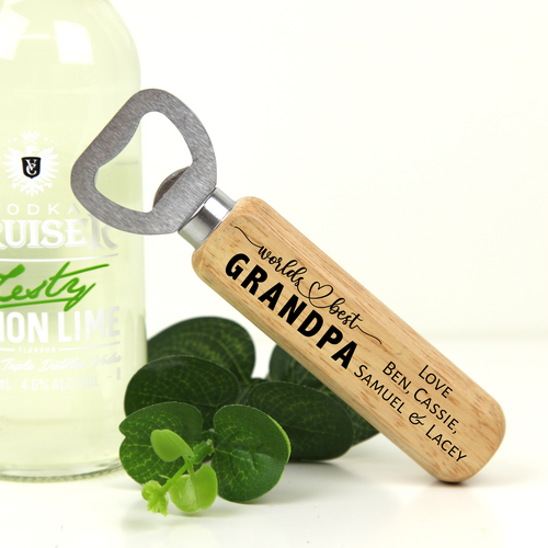 Personalised Bottle Opener - World's Best Grandpa