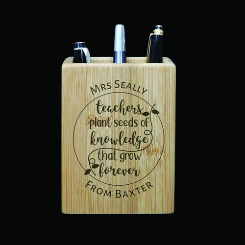 Personalised Pen Holder - Planting Seeds