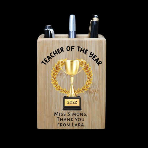 Personalised  Pen Holder - Teacher of The Year