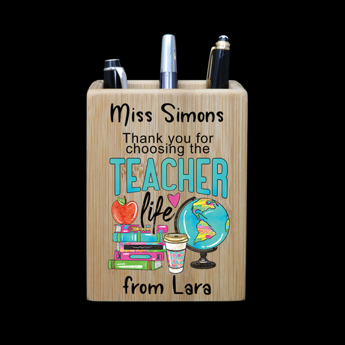 Personalised  Pen Holder - Teacher Life