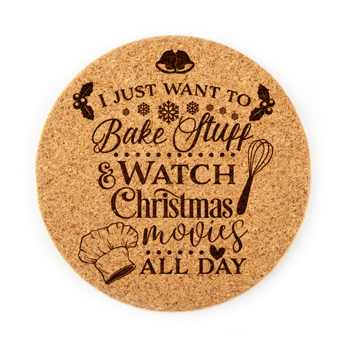 Christmas Baking Cork Coaster