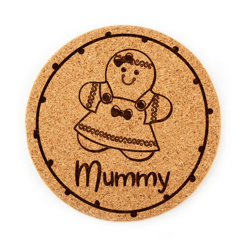 Mummy Gingerbread Christmas Coaster