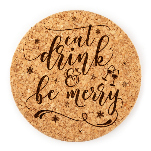 Eat, Drink and be Merry Cork Heat Mats