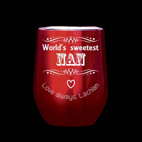 Personalised Double Wall Coffee Mug - Worlds Sweetest Nan