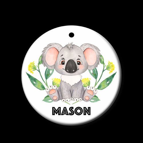 Personalised Ceramic Ornament- Koala Bush Baby 