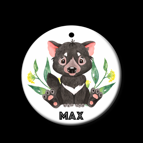Personalised Ceramic Ornament- Tassie Devil Bush Baby 