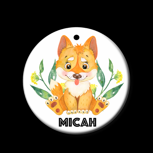Personalised Ceramic Ornament- Dingo Bush Baby 