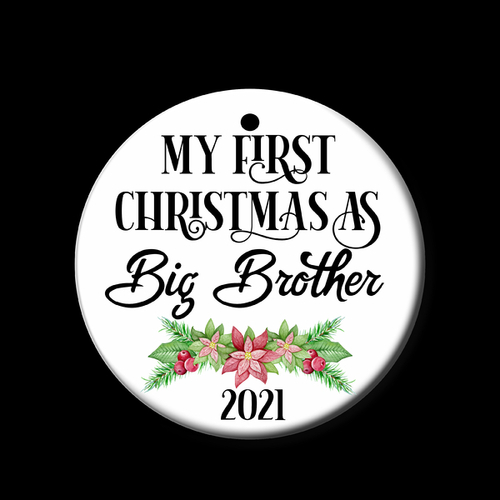 Personalised Ceramic Ornament- Big Brother 1st Christmas