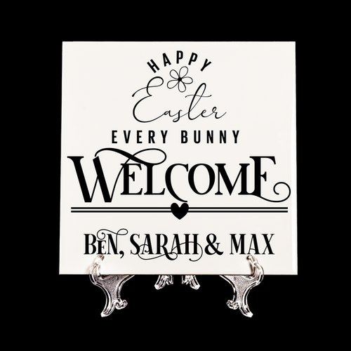 Ceramic Square Personalised D��cor Tiles  - Happy Easter