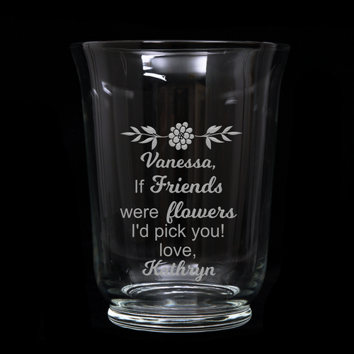 Personalised Flared Vase - If Friends Were Flowers
