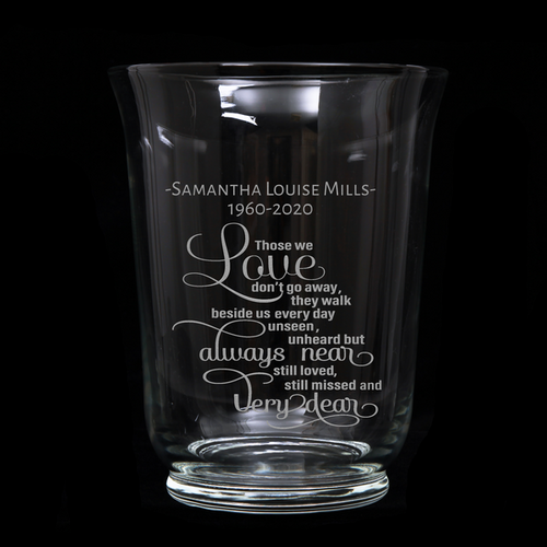 Personalised Flared Vase - Remembering Those We Love