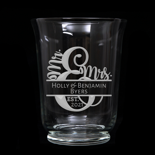 Personalised Flared Vase - Mr & Mrs