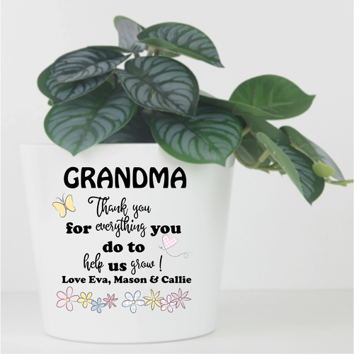 Personalised Flower Planter Pot - Everything you do