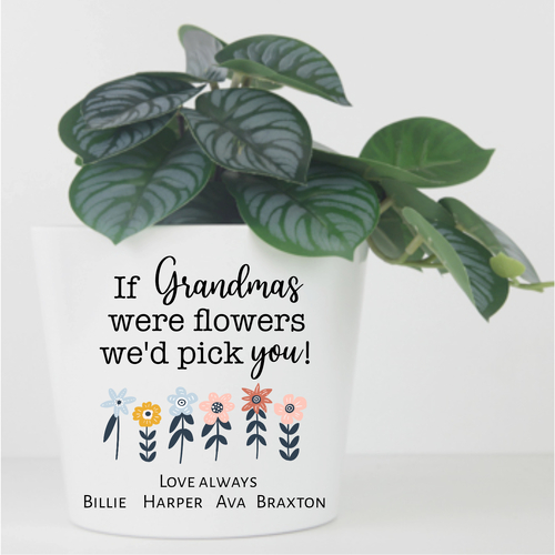Personalised Flower Planter Pot - We'd pick you!