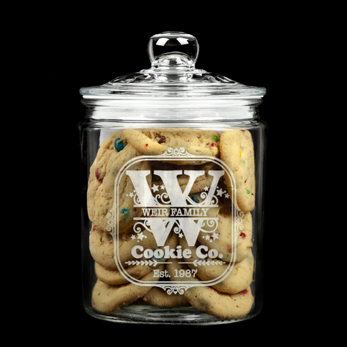 Monogrammed Cookie Jar Choose A - Z