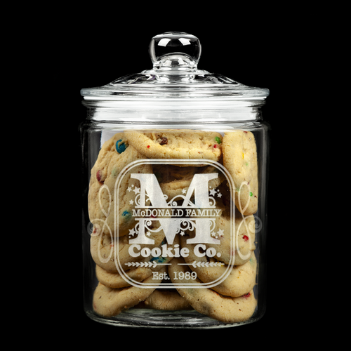 Monogrammed Cookie Jar Design Choose A - Z