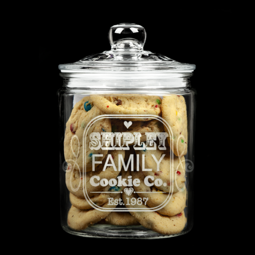 Funky Font Family Cookie Jar 1
