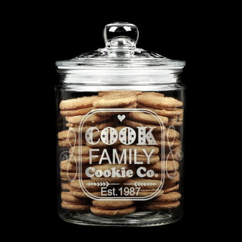 Funky Font Family Cookie Jar 2