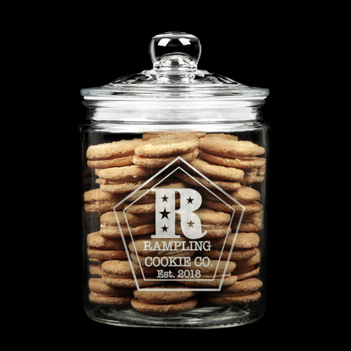 Monogrammed Pentagram Cookie Choose A - Z