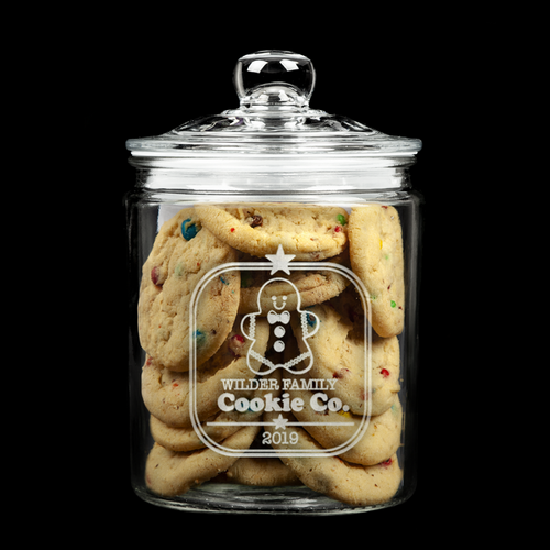 Christmas Gingerbread Family Cookie Jar