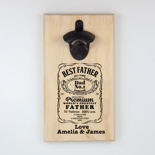 Personalised Hanging Bottle Opener-Best Father