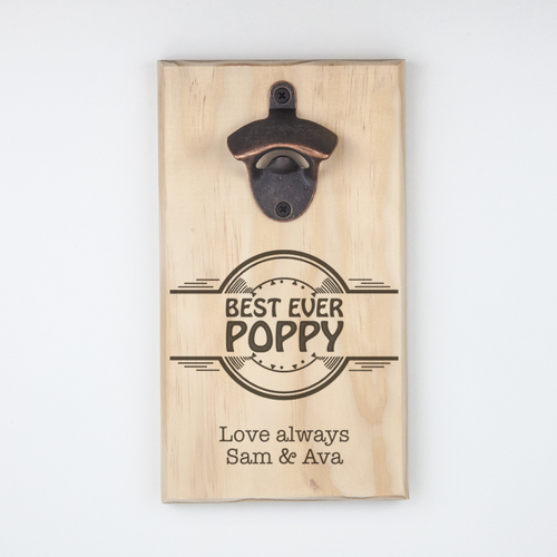 Personalised Hanging Bottle Opener-Best Ever