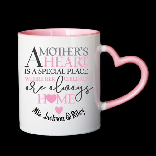 Personalised Mug - A Mother's Heart