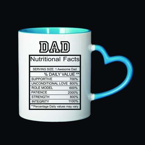 Personalised Mug - Dad Nutritional Panel