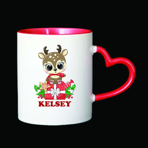 Personalised Mug - Gifting Reindeer