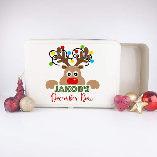 Keepsake Tin- Rudolph Reindeer