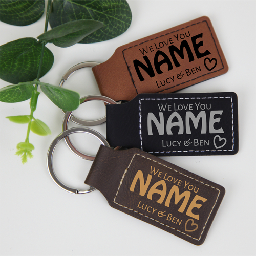 Personalised Key Ring- We Love You- Name