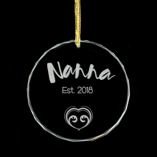 I've Become a Nanna Glass Ornament