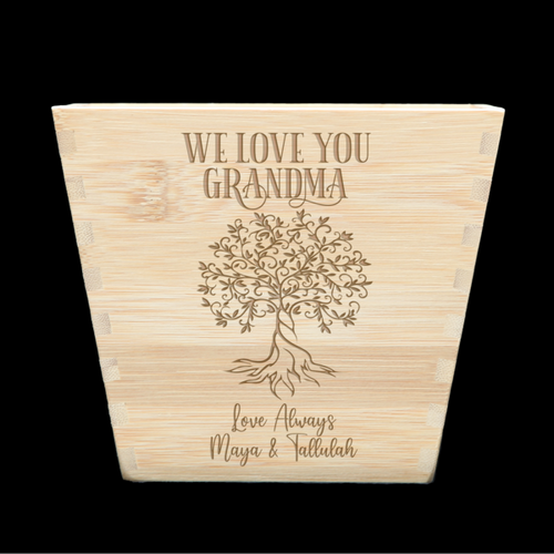 Engraved Planter Box - We Love You