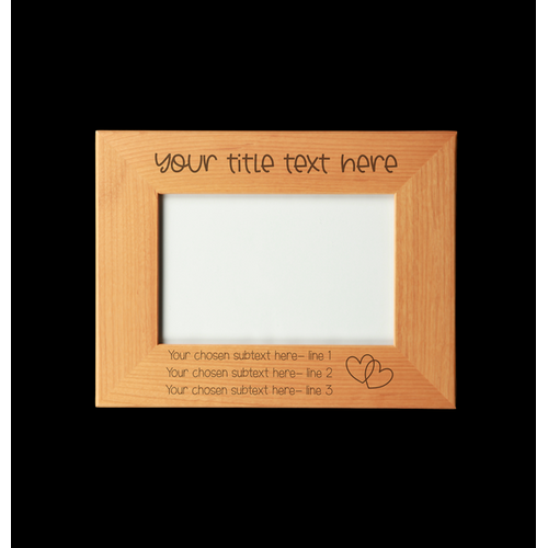Photo Frame - Design Your Own - Text Only