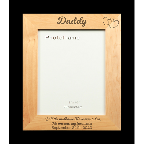 Photo Frame - My Favourite Walk - Daddy