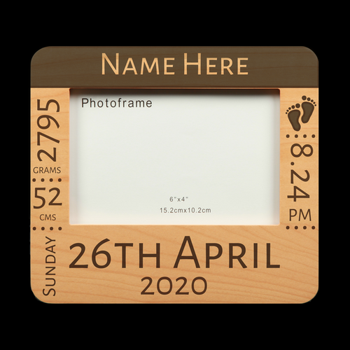 Photo Frame - Baby's Birth Details