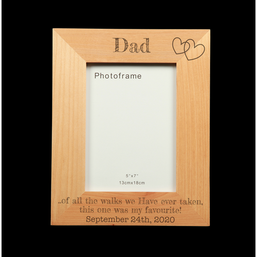 Personalised Photo Frame - My Favourite Walk - Dad