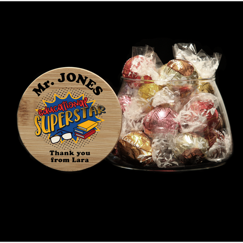 Personalised Lolly Jar - Superstar Teacher