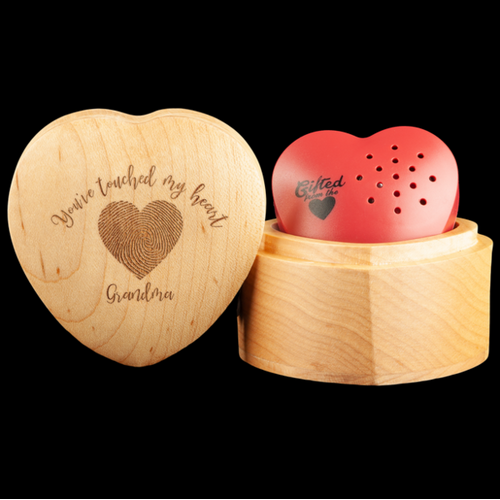 You've touched my heart 2 - Thumbprint heart - Personalised 