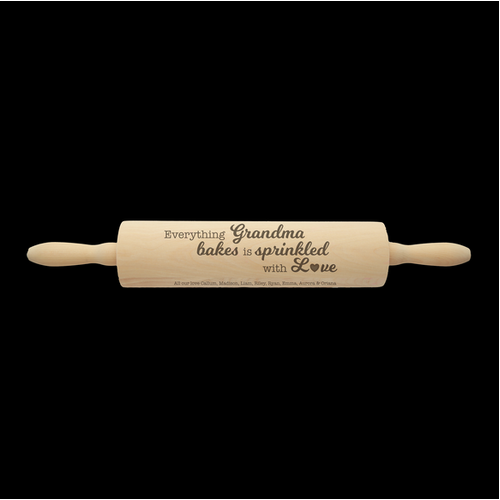 Engraved Rolling Pin - Sprinkled With Love