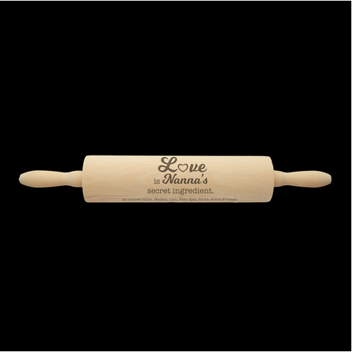 Engraved Rolling Pin - Secret Ingredient