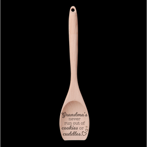 Engraved Wooden Spoon - Cookies & Cuddles