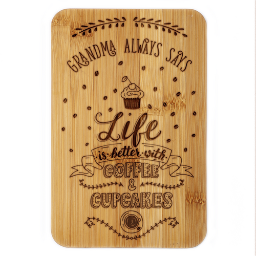 Grandma Says - Life is Better with Cupcakes Plaque 