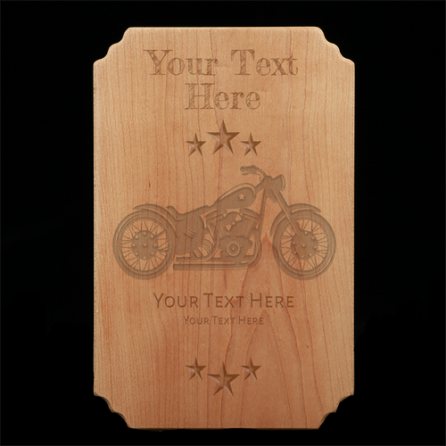 Customise Your Own Plaque With Motor Bike