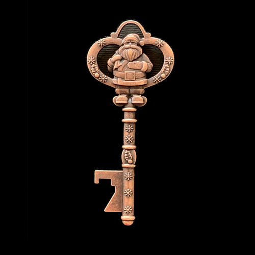 Santa's Magic Key Antique Copper Finish