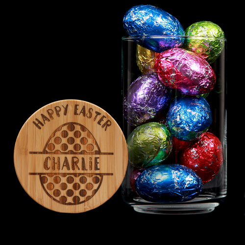 Personalised Easter Lolly - Happy Easter Polka Dots